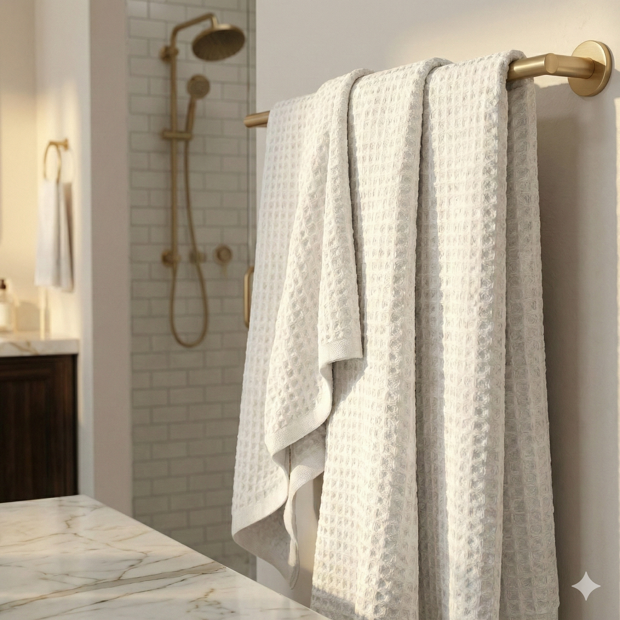 Silverthread White Bath Towel Bundle